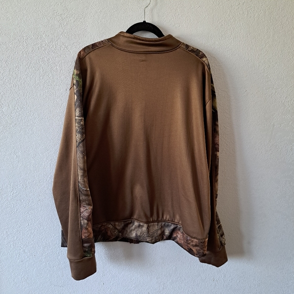 Zip-up Camo Fleece Sweatchirt - Picture 6 of 7